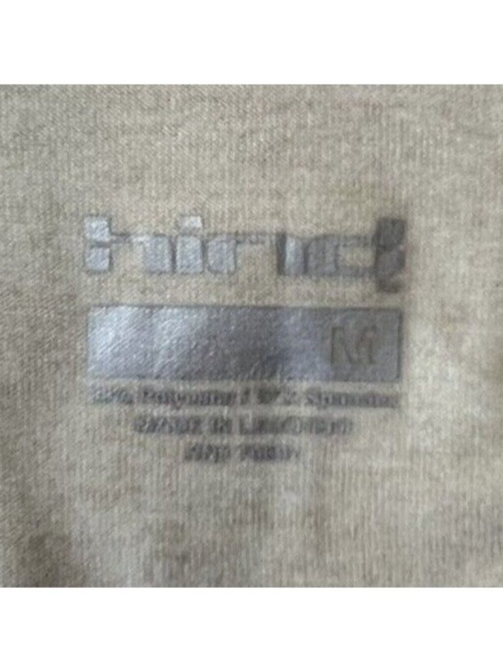 Hind Workout Long Sleeve Tshirt Medium Beige Tan Activewear Gym - Picture 6 of 8